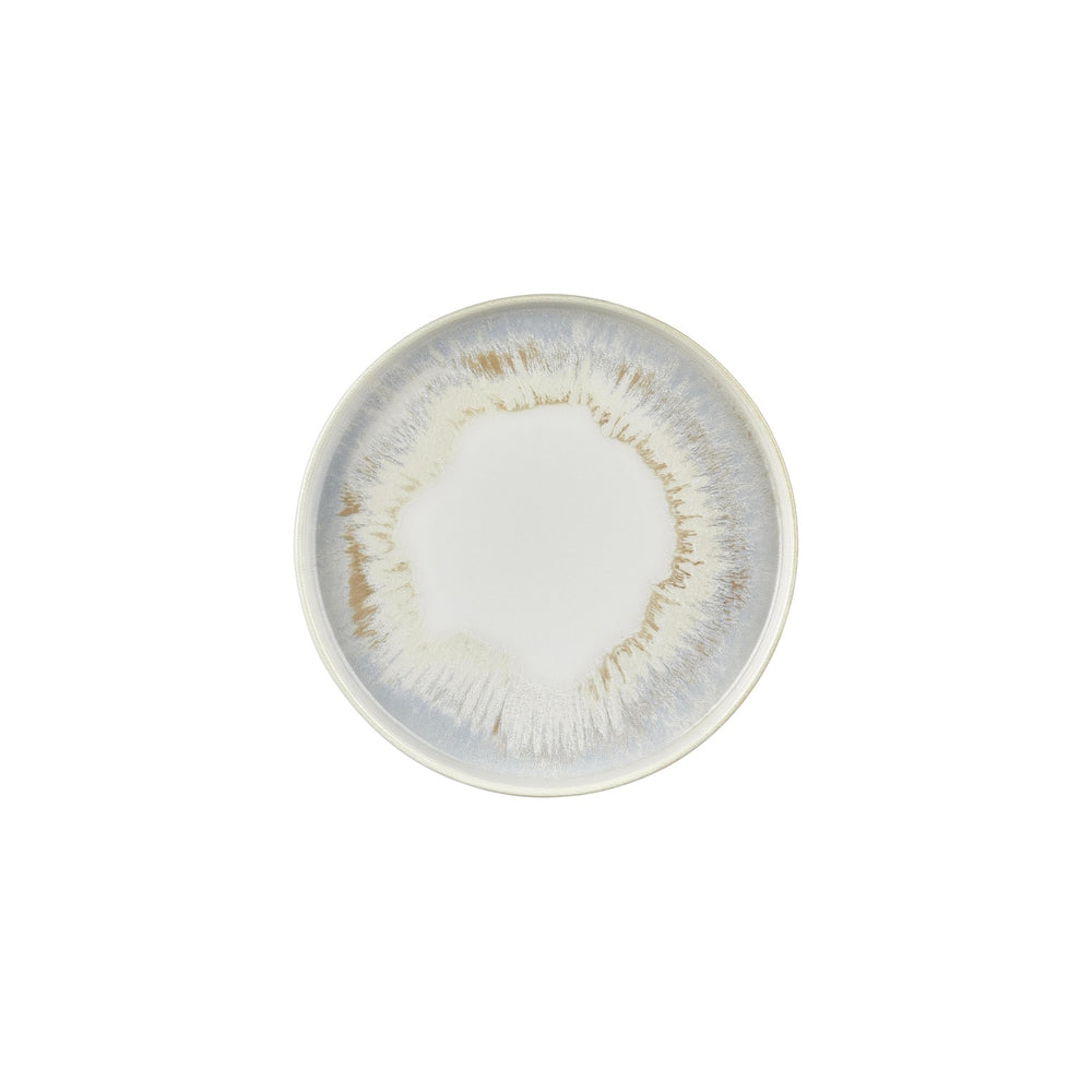 Wave dia.9.75" Round Blue Vitrified Plate
