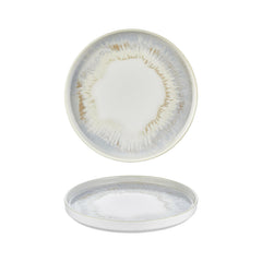 Wave dia.10.75" Round Blue Vitrified Plate