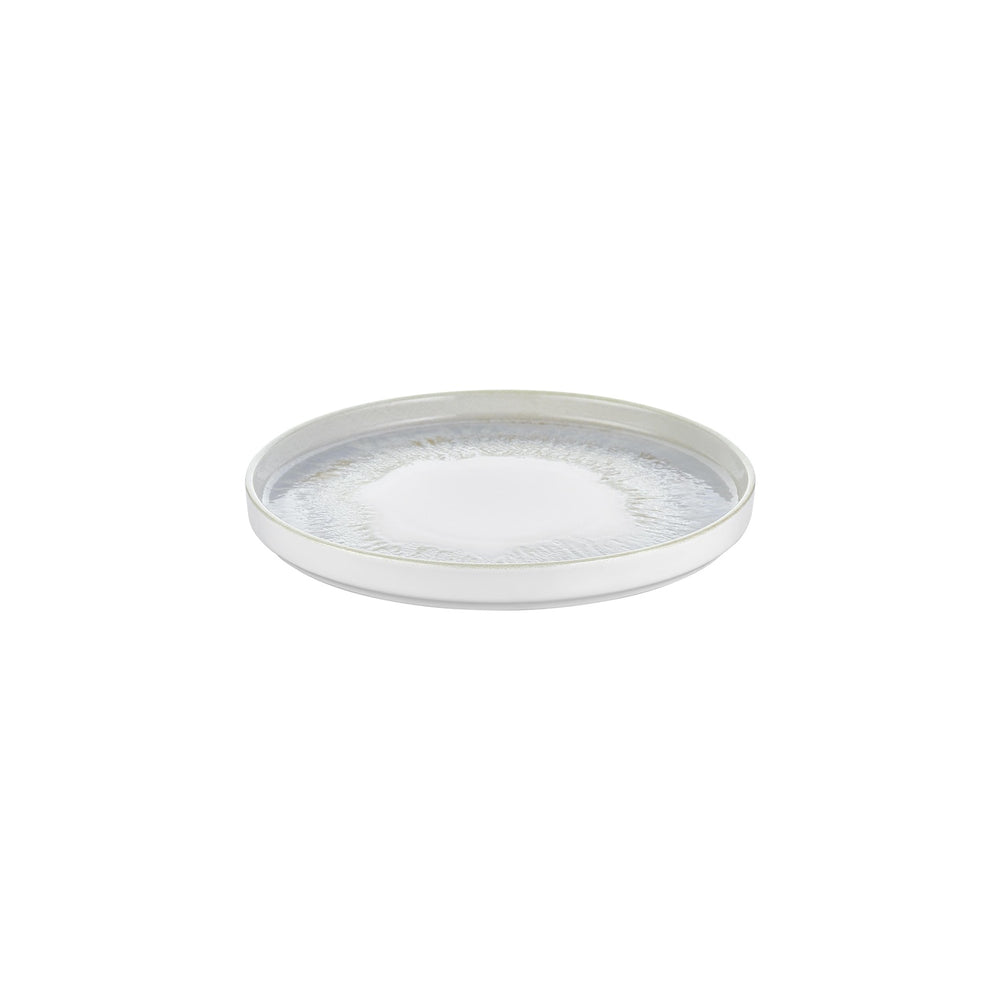 Wave dia.10.75" Round Blue Vitrified Plate