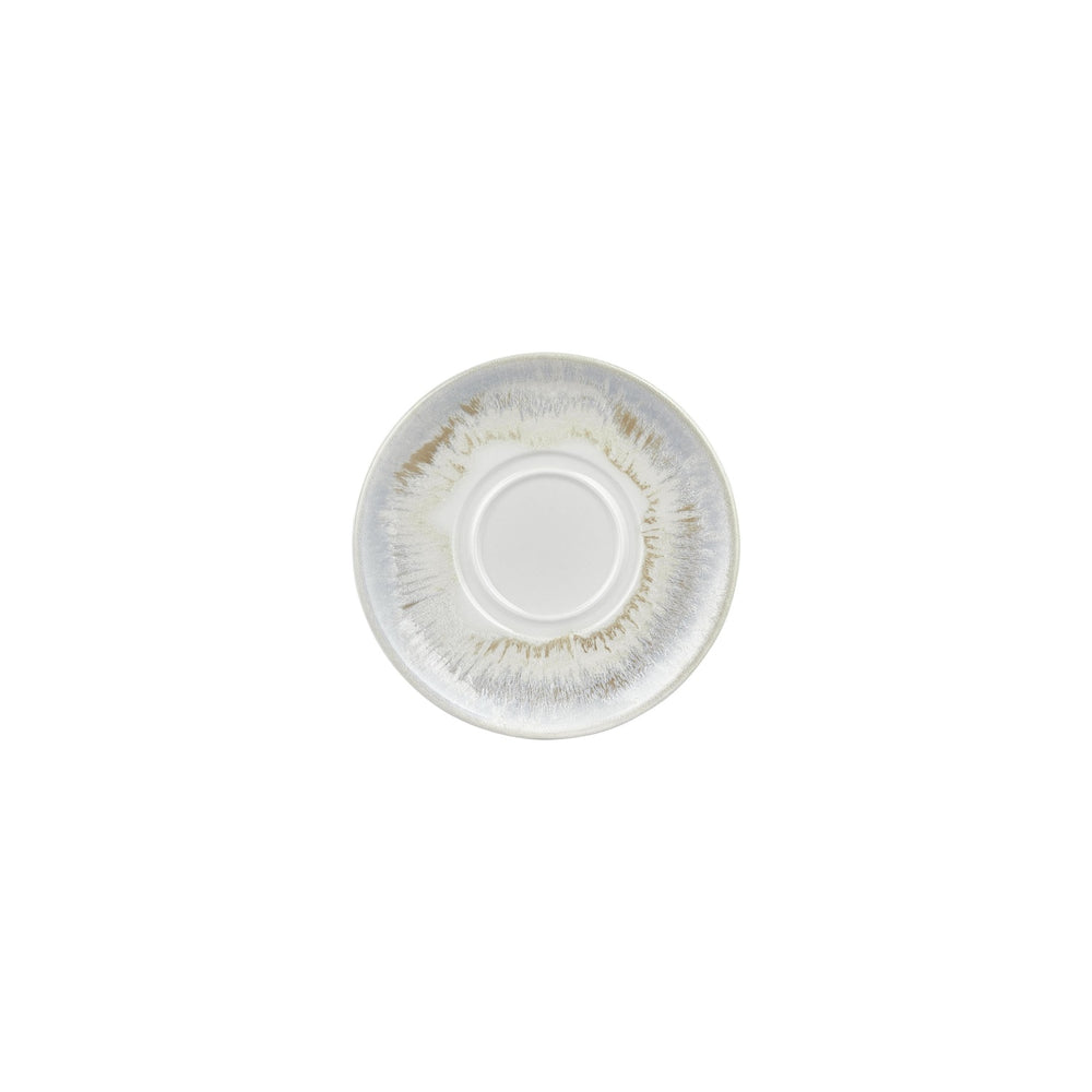 Wave dia.7.5" Round Blue Vitrified Saucer