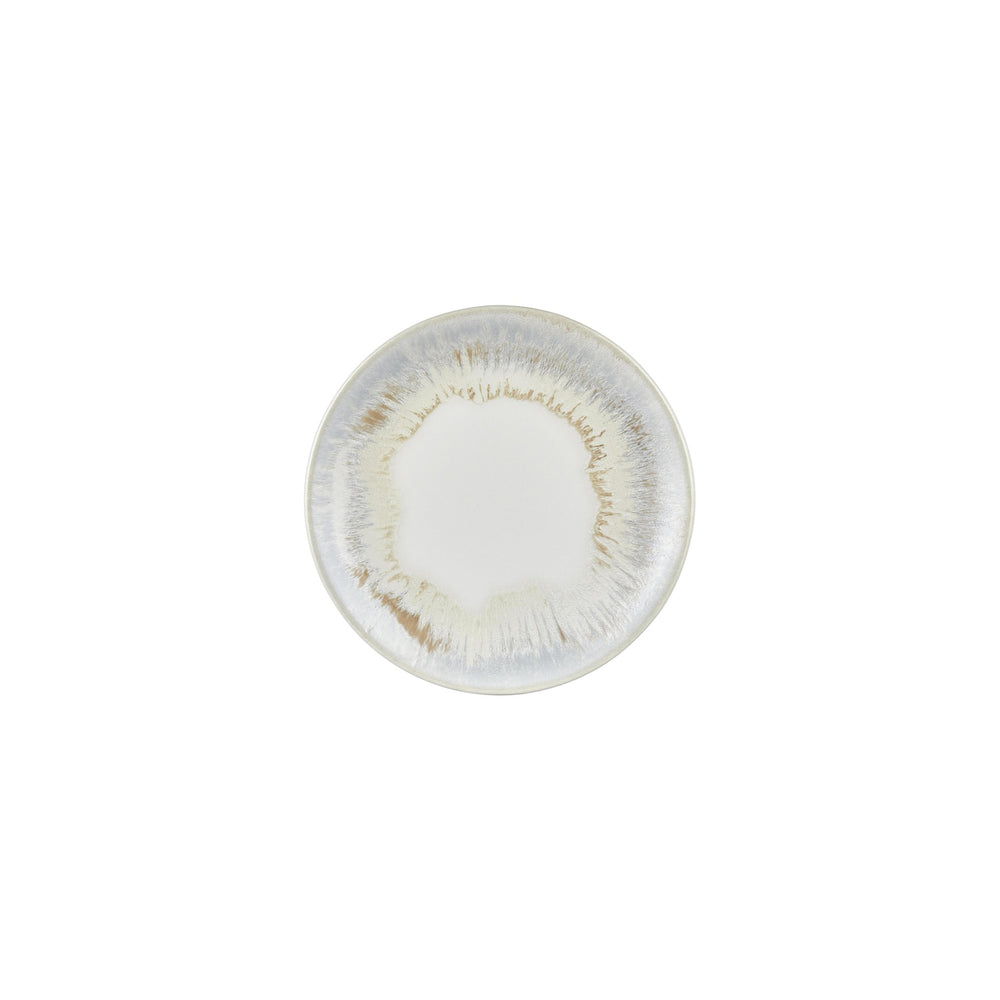 Wave dia.8.25" Round Blue Vitrified Plate