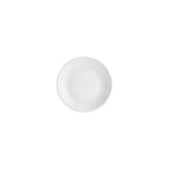 Gourmet dia.4.25" h:1" 3 oz. Round Warm White Vitrified Deep Plate