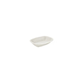 Gourmet 4.75" x 3.25" x h:0" Rectangular Warm White Vitrified Deep Plate