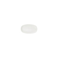 Gourmet 6" x 3.5" x h:0.75" Oval Warm White Vitrified Platter