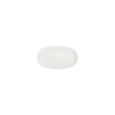 Gourmet 7.5" x 4.25" x h:1" Oval Warm White Vitrified Platter