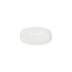 Gourmet 9.5" x 5.75" x h:1" Oval Warm White Vitrified Platter