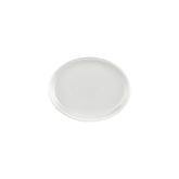 Gourmet 9.75" x 7.5" x h:1" Oval Warm White Vitrified Platter