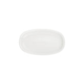 Gourmet 11.5" x 7" x h:1.25" Oval Warm White Vitrified Platter