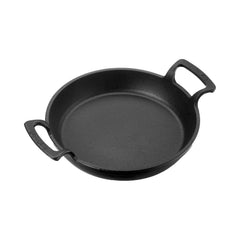 Turgla Cast Iron dia.8.25" h:1" Round Black Cast Iron Pan