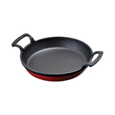 Turgla Cast Iron dia.7.75" h:1" Round Red Cast Iron Pan