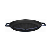 Turgla Cast Iron dia.11.75" h:2" 3 qt. Round Black Cast Iron Pan