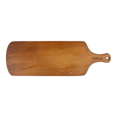 Turgla Wood 22" x 7" Rectangular Brown Wood Serving