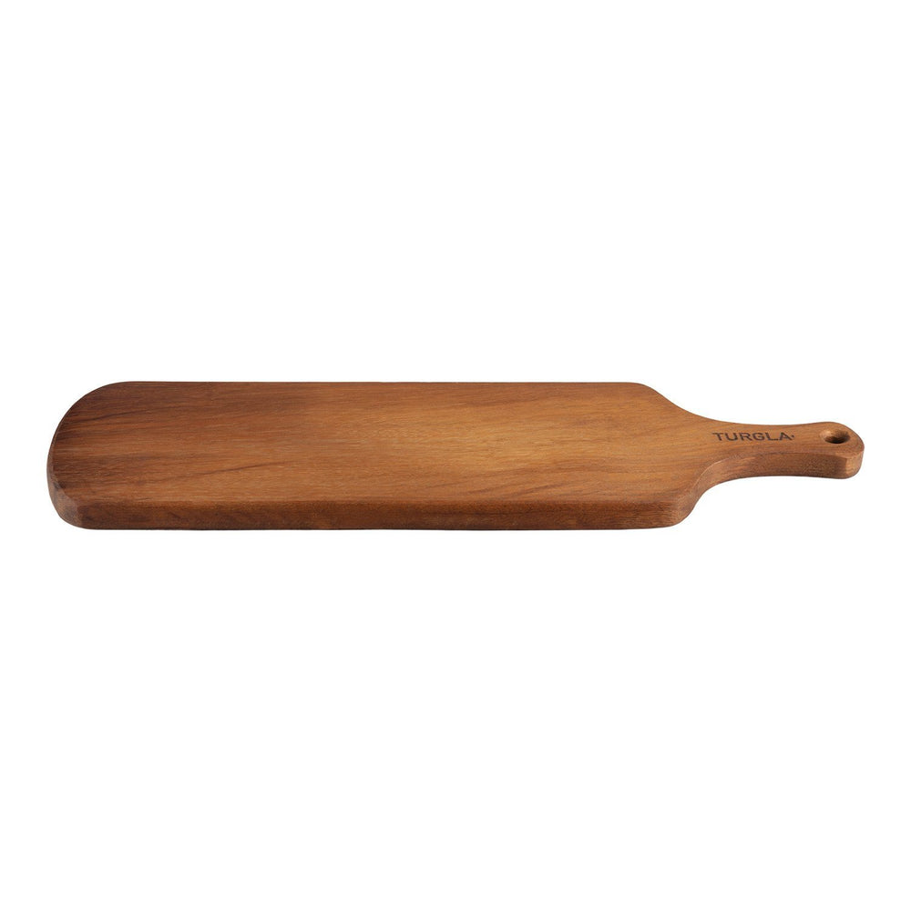 Turgla Wood 22" x 7" Rectangular Brown Wood Serving