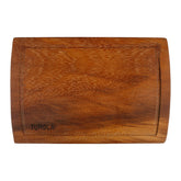 Turgla Wood 15" x 9" Rectangular Brown Wood Serving