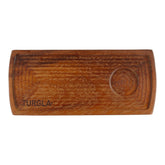 Turgla Wood 13.75" x 6" Rectangular Brown Wood Serving