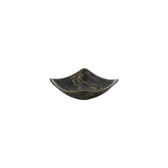 Turgla EcoGrain 4.75" x 4.75" x h:1.5" 7 oz. Square Black Composite Bowl