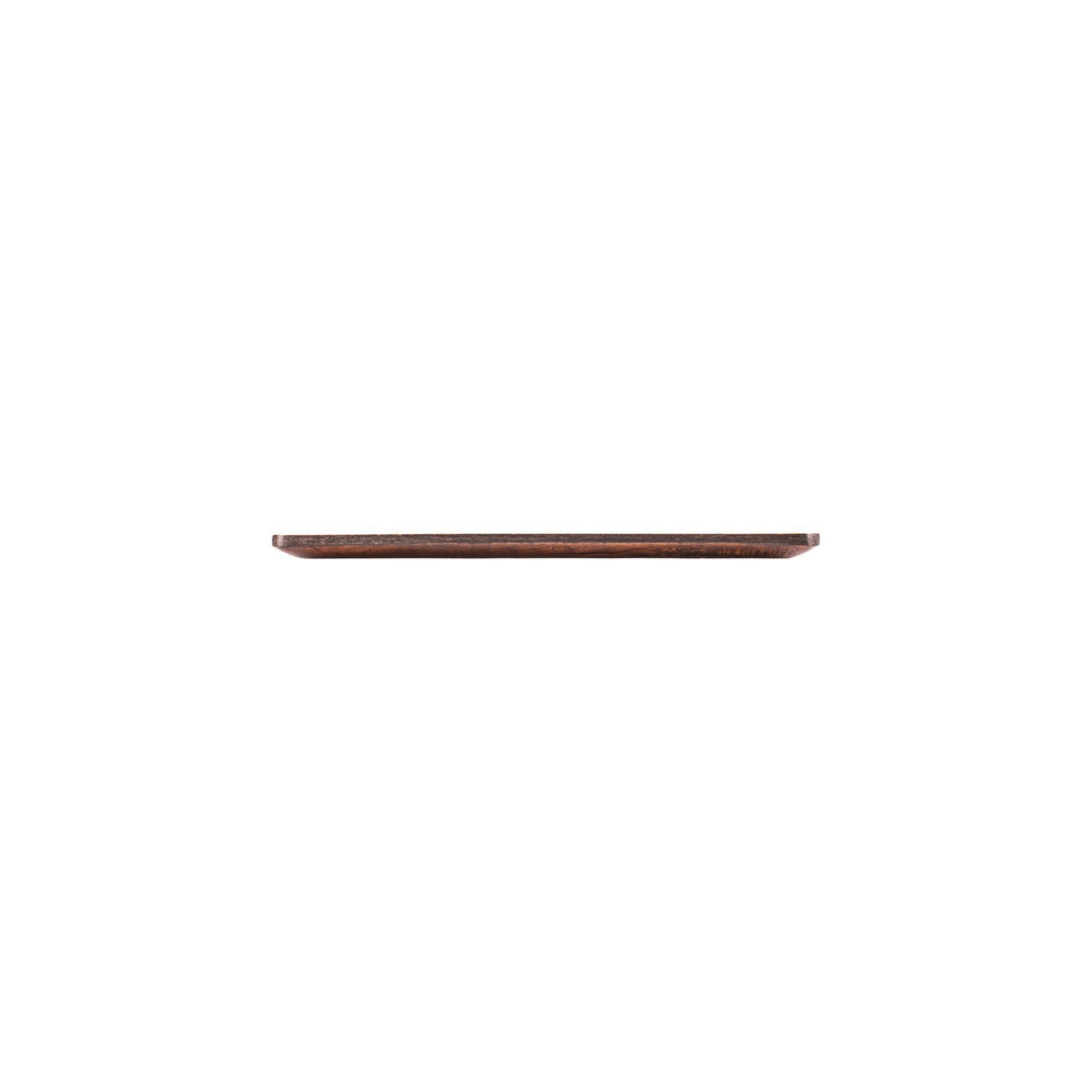 Turgla EcoGrain 12.75" x 10.5" x h:0.5" Rectangular Brown Composite Platter
