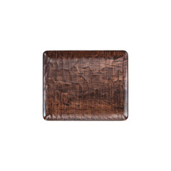 Turgla EcoGrain 12.75" x 10.5" x h:0.5" Rectangular Brown Composite Platter