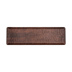 Turgla EcoGrain 20.75" x 6.25" x h:0.5" Rectangular Brown Composite Platter