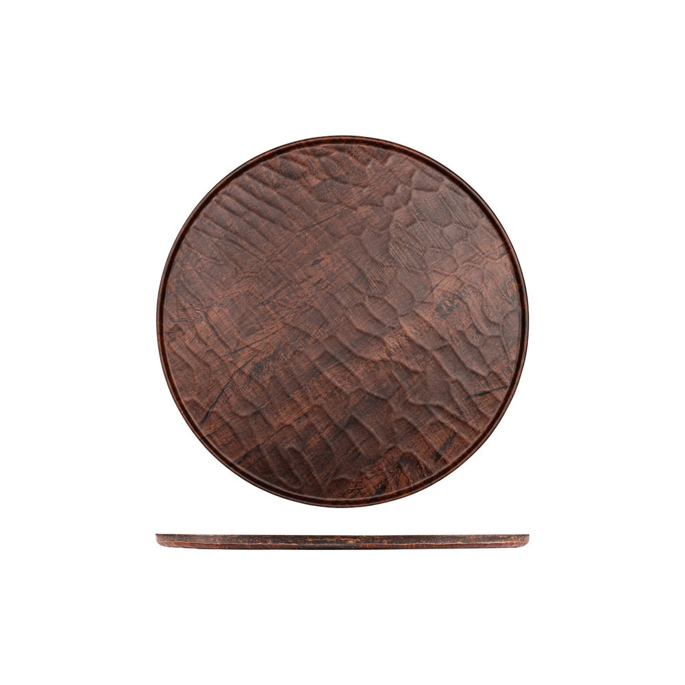Turgla EcoGrain dia.13.75" Round Brown Composite Plate