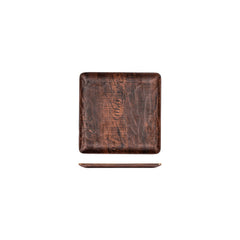 Turgla EcoGrain 8.75" x 8.75" Square Brown Composite Plate