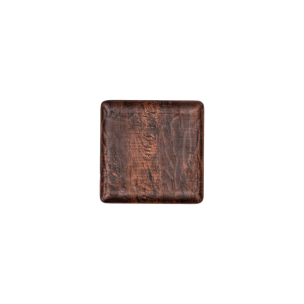 Turgla EcoGrain 8.75" x 8.75" Square Brown Composite Plate