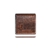 Turgla EcoGrain 10.25" x 10.25" Square Brown Composite Plate