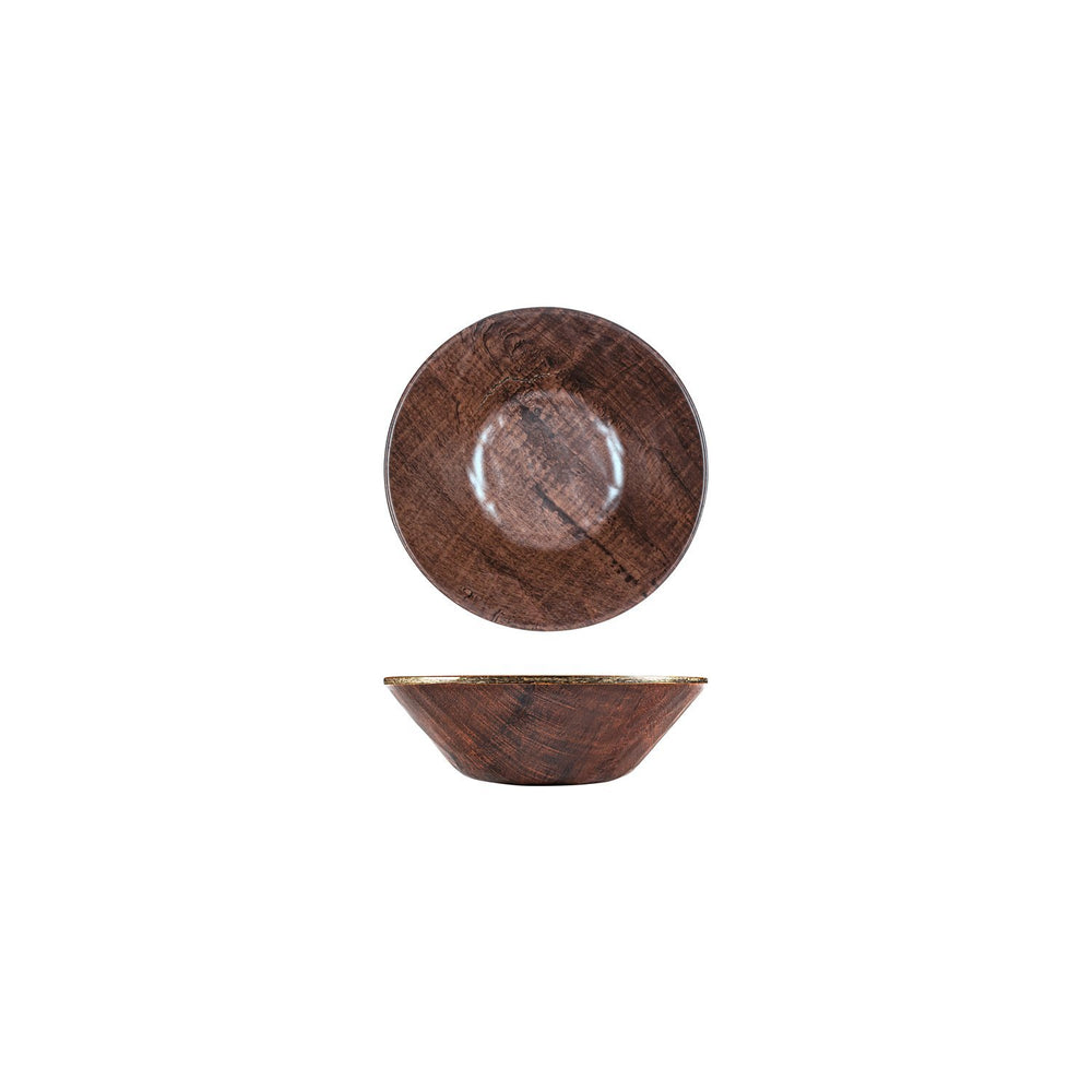 Turgla EcoGrain dia.7.5" h:2.25" 32 oz. Round Brown Composite Bowl