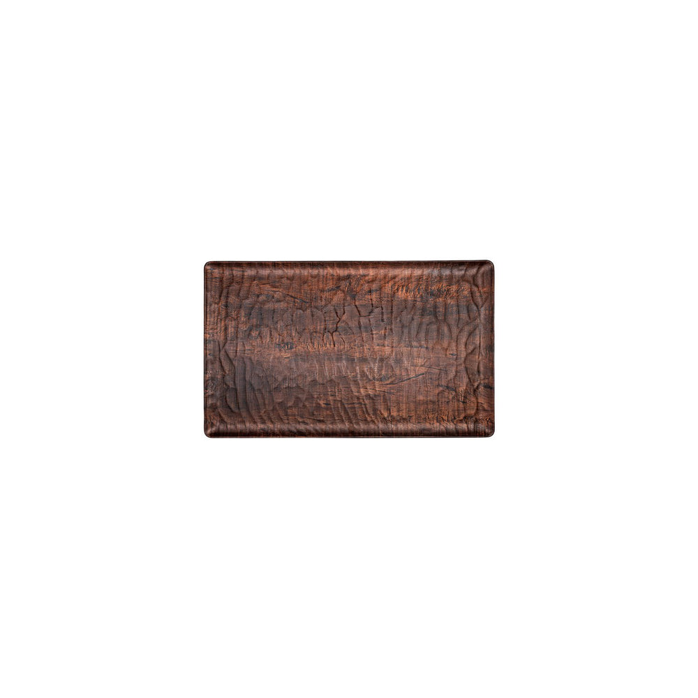 Turgla EcoGrain 10.5" x 6.5" Rectangular Brown Composite Plate