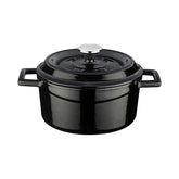 Turgla Cast Iron dia.5" h:2.5" 18 oz. Round Black Cast Iron Dutch Oven