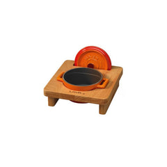 Turgla Wood 10" x 7.25" x h:2.25" Square Brown Wood Underliner