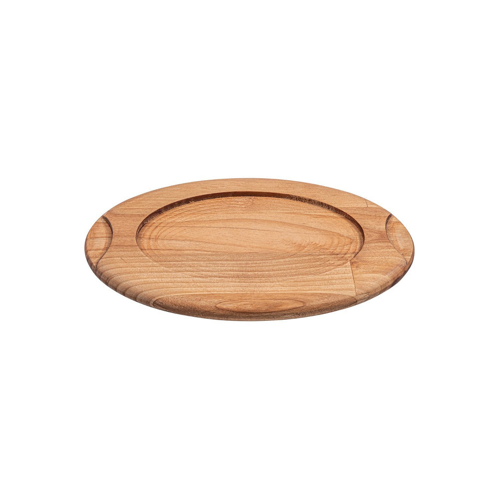 Turgla Wood 11" x 8.25" x h:0.75" Oval Brown Wood Underliner