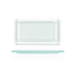 Turgla Fusion Glass 13" x 8" x h:0.5" Rectangular Clear Glass Platter