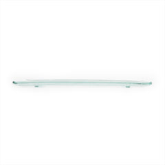 Turgla Fusion Glass 13.75" x 5" x h:0.5" Rectangular Clear Glass Platter