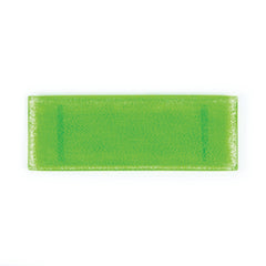 Turgla Fusion Glass 13.75" x 5" x h:0.5" Rectangular Green Glass Platter