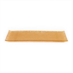 Turgla Fusion Glass 13.75" x 5" x h:0.5" Rectangular Orange Glass Platter