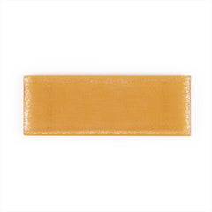 Turgla Fusion Glass 13.75" x 5" x h:0.5" Rectangular Orange Glass Platter