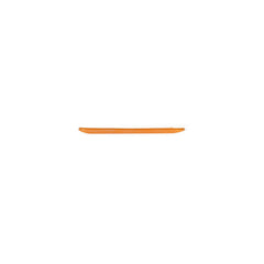 Turgla Fusion Glass 8.5" x 5.75" Rectangular Orange Glass Plate
