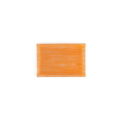 Turgla Fusion Glass 8.5" x 5.75" Rectangular Orange Glass Plate