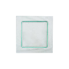Turgla Fusion Glass 8.75" x 8.75" Square Clear Glass Plate