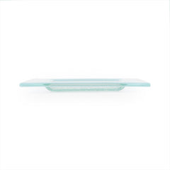 Turgla Fusion Glass 6" x 6" Square Blue Glass Plate