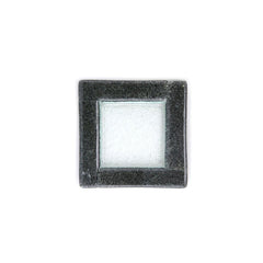 Turgla Fusion Glass 6" x 6" Square Black Glass Plate