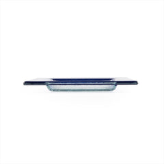 Turgla Fusion Glass 6" x 6" Square Blue Glass Plate