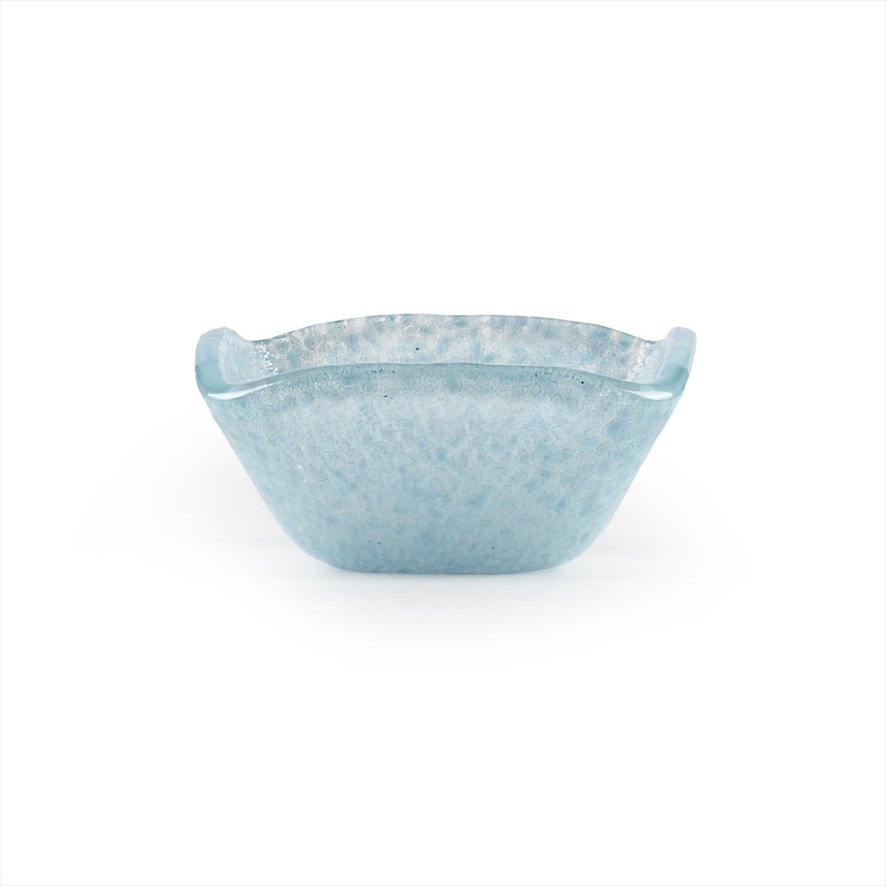 Turgla Fusion Glass 2.25" x 2.25" x h:1.5" 2 oz. Square Blue Glass Ramekin