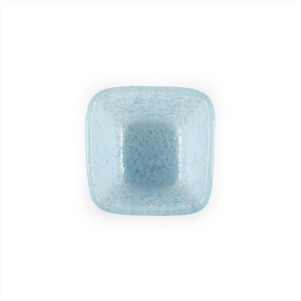 Turgla Fusion Glass 2.25" x 2.25" x h:1.5" 2 oz. Square Blue Glass Ramekin