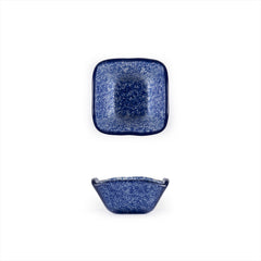 Turgla Fusion Glass 2.25" x 2.25" x h:1.5" 2 oz. Square Blue Glass Ramekin