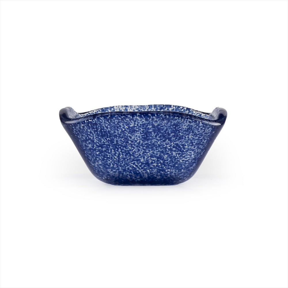 Turgla Fusion Glass 2.25" x 2.25" x h:1.5" 2 oz. Square Blue Glass Ramekin