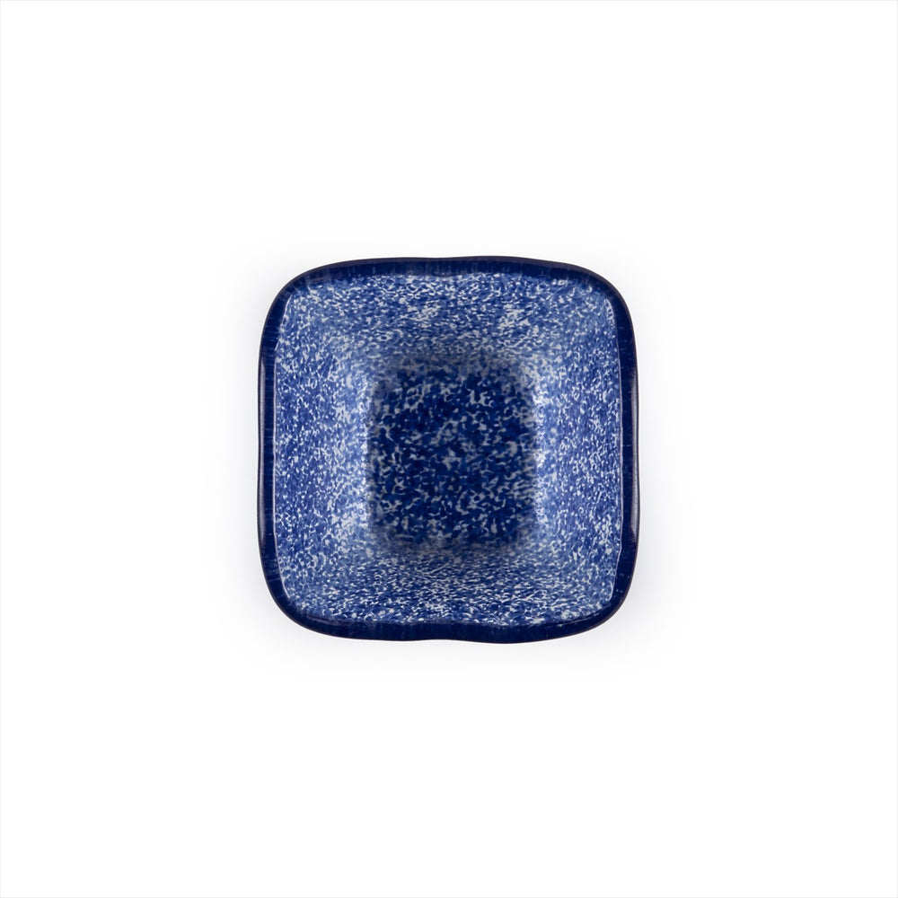 Turgla Fusion Glass 2.25" x 2.25" x h:1.5" 2 oz. Square Blue Glass Ramekin