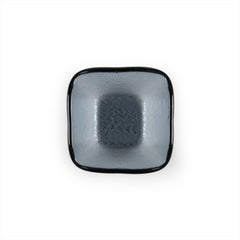 Turgla Fusion Glass 2.25" x 2.25" x h:1.5" 2 oz. Square Charcoal Glass Ramekin