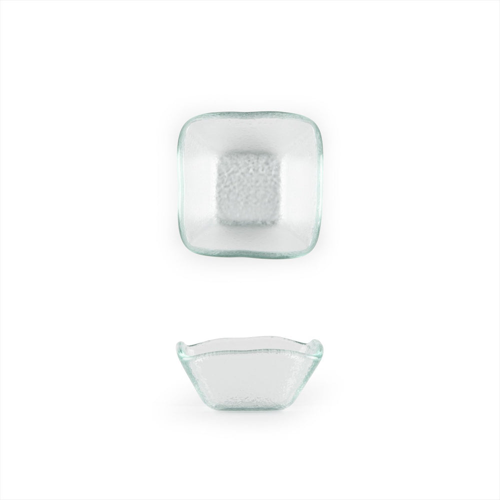 Turgla Fusion Glass 2.25" x 2.25" x h:1.5" 2 oz. Square Clear Glass Ramekin